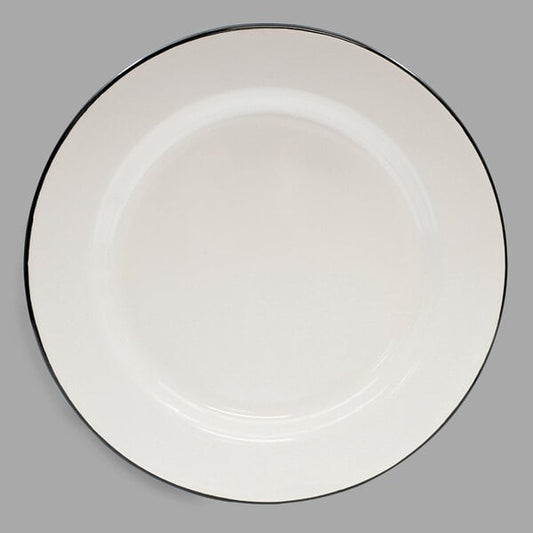 Tablecraft 80019 Enamelware 10" Black and Serving Plate – item 80880019