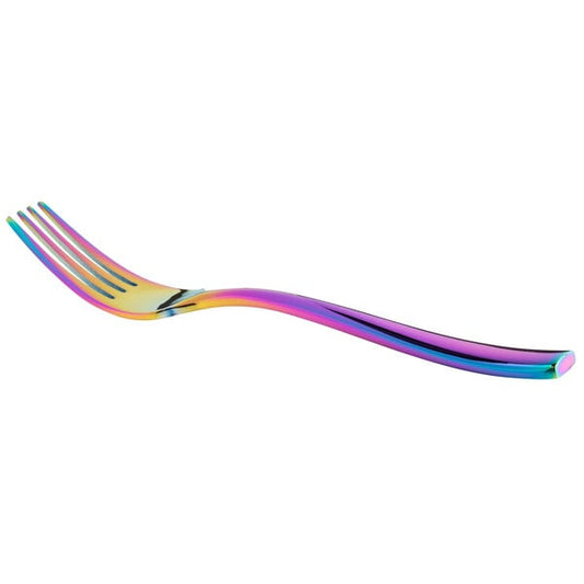 Bon Chef S3007RB Manhattan 6 3/4" Rainbow PVD Dessert Fork – item 201S3007RB