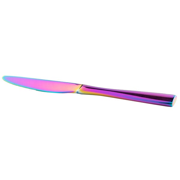 Bon Chef S3011RB Manhattan 9" Rainbow PVD Dinner Knife – item 201S3011RB