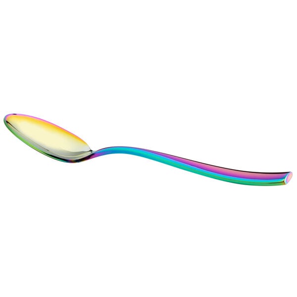 Bon Chef S3003RB Manhattan 7 3/4" Rainbow PVD Dessert Spoon – item 201S3003RB