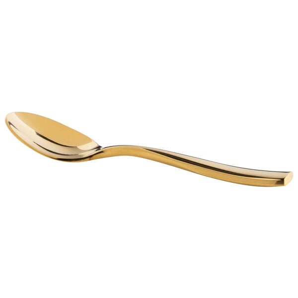 Bon Chef S3016G Manhattan 4 7/8" Gold Demitasse Spoon – item 201S3016G
