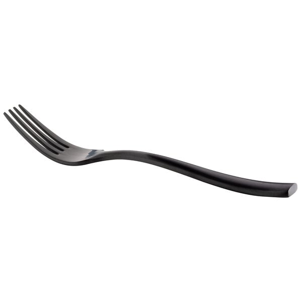Bon Chef S3007BM Manhattan 6 3/4" Matte Black Salad Fork – item 201S3007BM