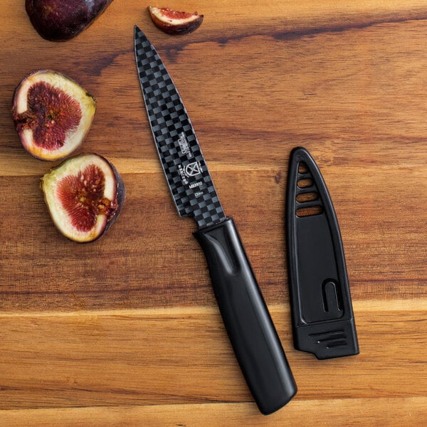Mercer Culinary M33910B 4" Black Paring Knife w/ Sheath – item 470M33910B image 2