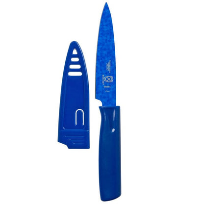 Mercer Culinary M33911B 4" Blue Paring Knife w/ Sheath – item 470M33911B