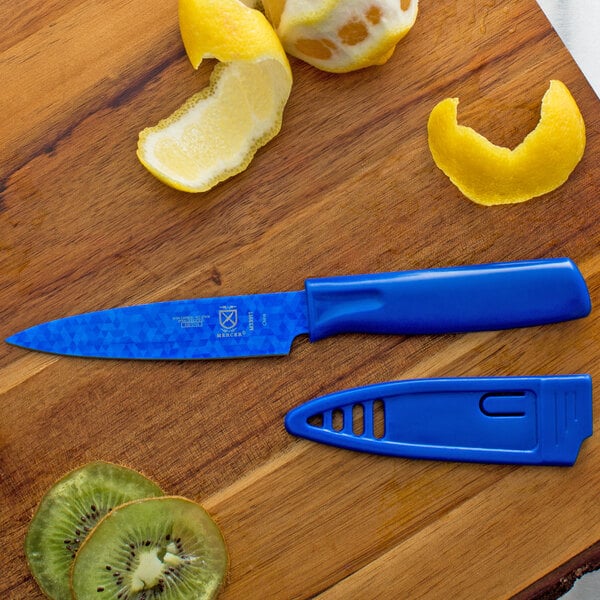 Mercer Culinary M33911B 4" Blue Paring Knife w/ Sheath – item 470M33911B image 2