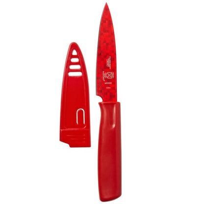 Mercer Culinary M33912B 4" Red Paring Knife w/ Sheath – item 470M33912B