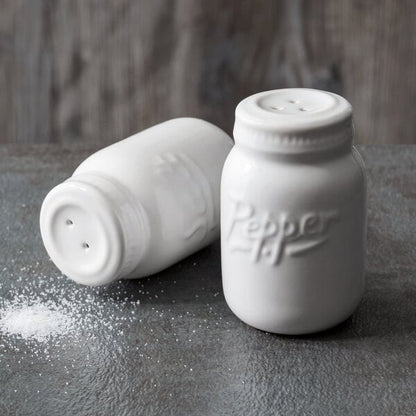 2 oz. Ceramic Mason Jar Salt & Pepper Shaker – item 124CMSP image 2