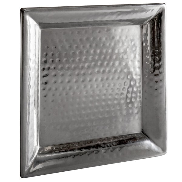 American Metalcraft 12" Square Stainless Tray Charger Plate – item 124HMSQ12