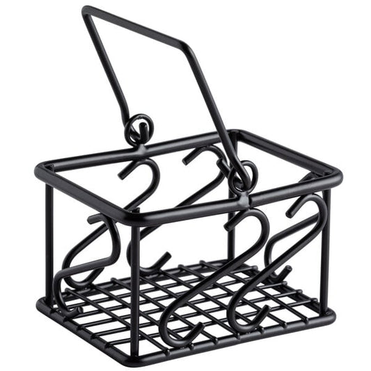 3 1/2" x 2 3/4" Scroll Wrought Iron Sugar Caddy – item 124SBS533