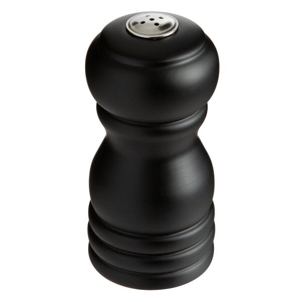 Acopa 4" Matte Wooden Salt Shaker – item 176PSS04BK