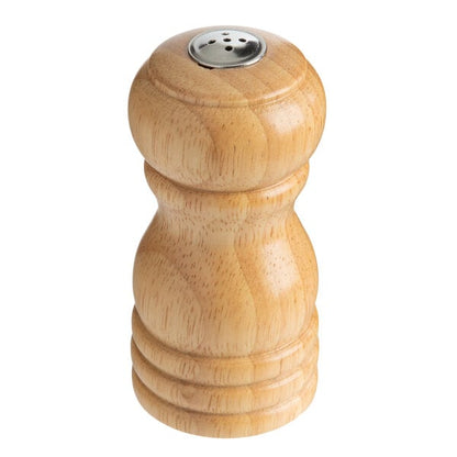 Acopa 4" Matte Wooden Salt Shaker – item 176PSS04NAT