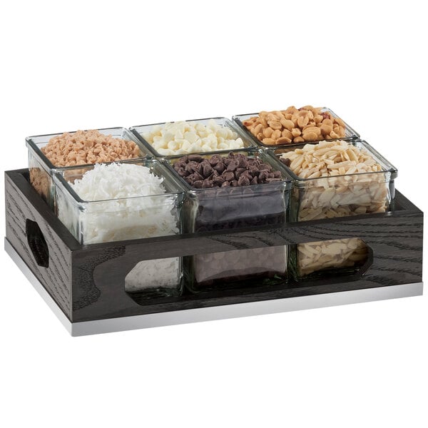 Cal-Mil Cinderwood Six Jar Condiment Organizer – item 211380587