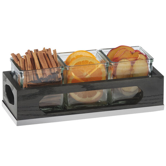 Cal-Mil Cinderwood Three Jar Condiment Organizer – item 211380687