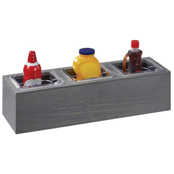 Ashwo Condiment Station 1/6 Size Pan Unit - 11 3/4" x 7 1/2" – item 2113837383