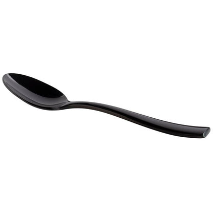 Bon Chef S3003B Manhattan 7 3/4" Black Soup / Dessert Spoon – item 201S3003B