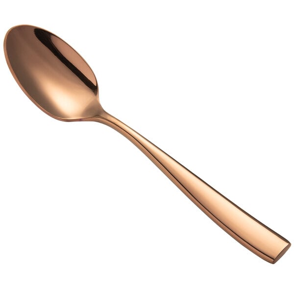 Bon Chef S3003RG Manhattan 7 3/4" Rose Gold Dessert Spoon – item 201S3003RG image 2
