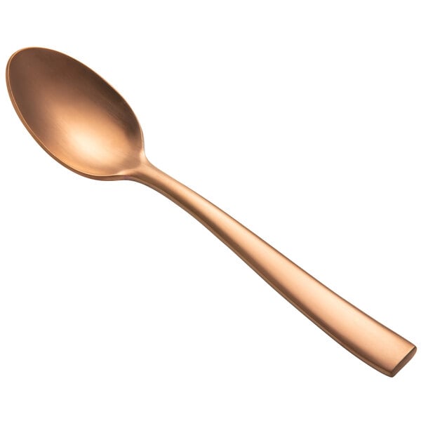 Bon Chef S3003RGM Manhattan 7 3/4" Matte Rose Dessert Spoon – item 201S3003RGM image 2