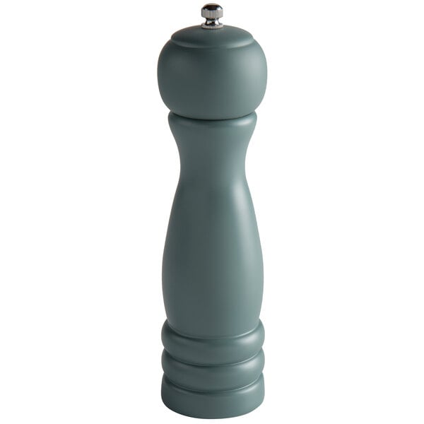 Acopa 8" Matte Steel Blue Wooden Salt / Pepper Mill – item 176PM08SB