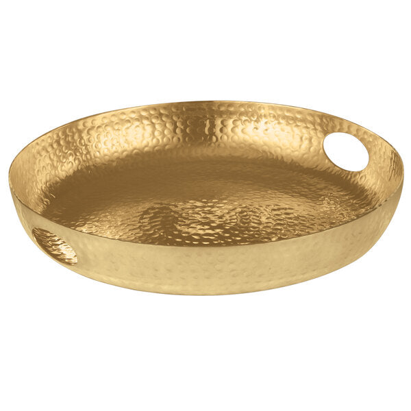 American Metalcraft 16" Hammered Aluminum Serving Tray – item 124ATHG16