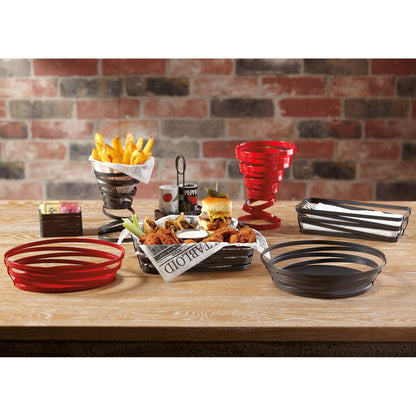 GET CAD-32-MG Cyclone 3 1/2" x 2 3/4" Gray Wire Sugar Caddy – item 375CAD32MG image 2