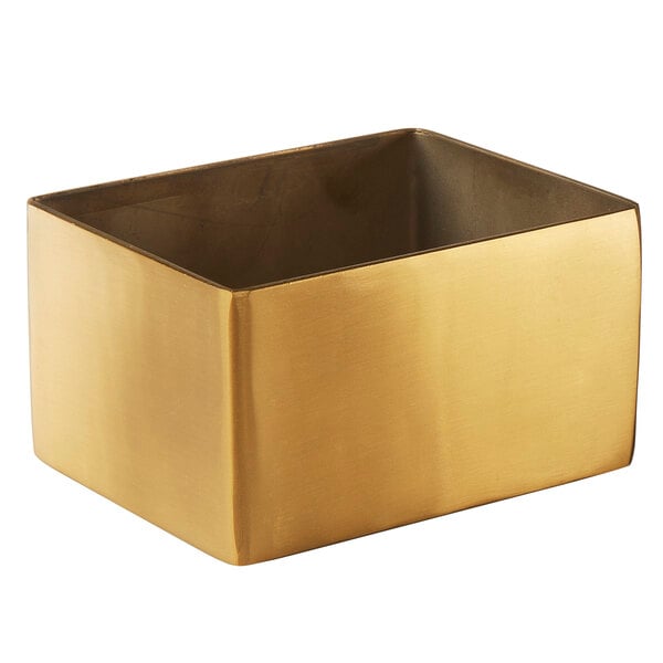 3 1/4" x 2 3/4" Gold Rectangular Sugar Caddy – item 124GSPH4