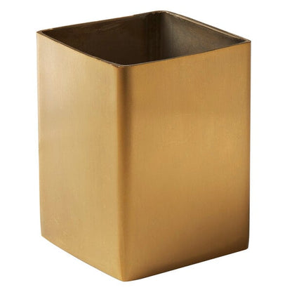 2" Square Gold Satin Finish Sugar Packet Holder – item 124GSPT5