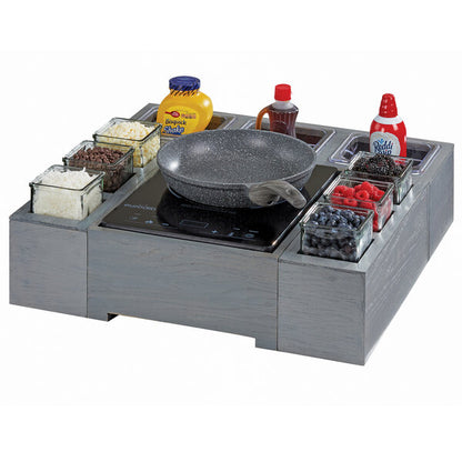 Ashwo Condiment Station 1/6 Size Pan Unit - 11 3/4" x 7 1/2" – item 2113837383 image 2