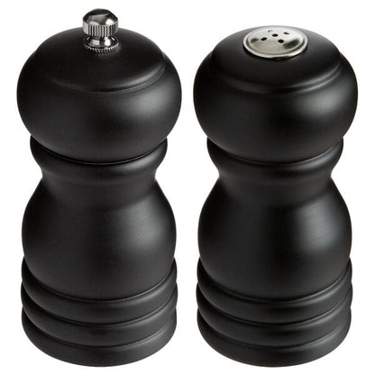Acopa 4" Matte Wooden Salt & Pepper Mill – item 176PMSST04BK