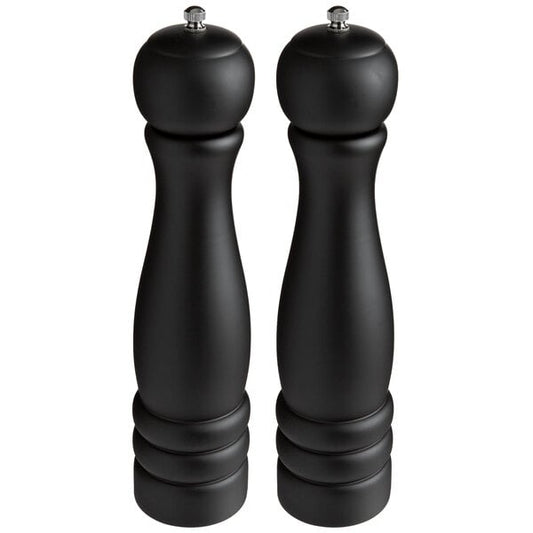Acopa 10" Matte Wooden Salt / Pepper Mill – item 176PMST10BK