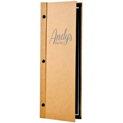 5 1/2" x 8 1/2" Customizable Chicago Screw-Post Menu Cover – item 659CH125A