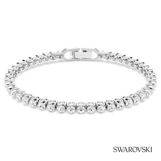 Imber Emily Tennis bracelet, Round cut, White, Rhodium plated – item 1808960