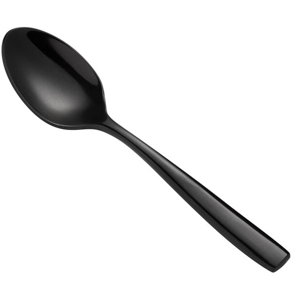 Bon Chef S3016B Manhattan 4 7/8" Black Demitasse Spoon – item 201S3016B image 2