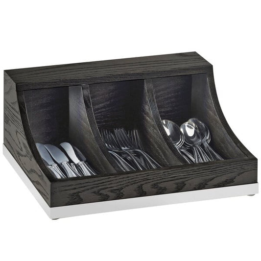 Cal-Mil Cinderwood 3-Section Flatware / Condiment Organizer – item 211380287