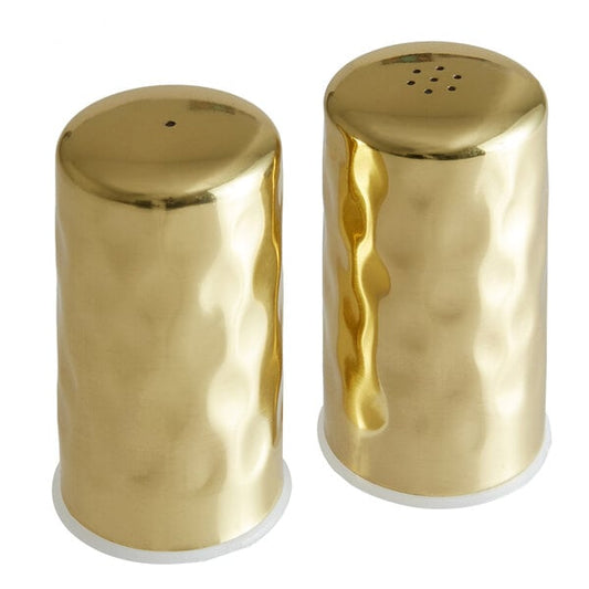 2 oz. Gold Hammered Finish Salt & Pepper Shaker – item 124GHSP2