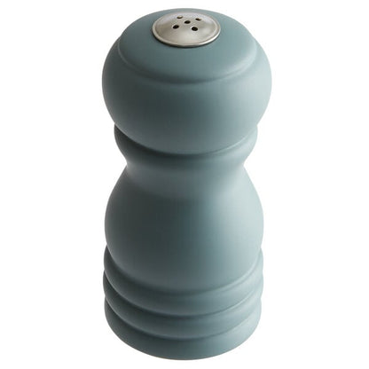 Acopa 4" Matte Steel Blue Wooden Salt Shaker – item 176PSS04SB