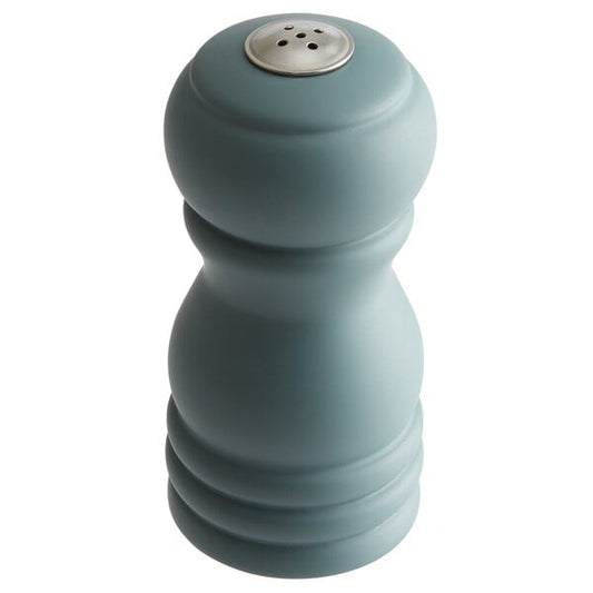 Acopa 4" Matte Steel Blue Wooden Salt Shaker – item 176PSS04SB