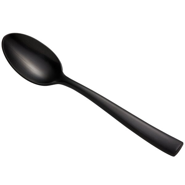 Bon Chef S3000BM Manhattan 6 1/2" Matte Black Teaspoon – item 201S3000BM image 2