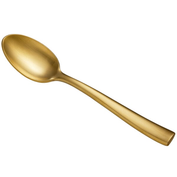 Bon Chef S3000GM Manhattan 6 1/2" Matte Gold Teaspoon – item 201S3000GM image 2