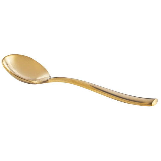Bon Chef S3001GM Manhattan 6 3/8" Matte Gold Bouillon Spoon – item 201S3001GM