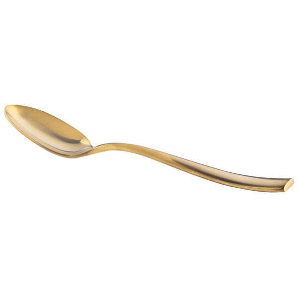 Bon Chef S3003GM Manhattan 7 3/4" Matte Gold Dessert Spoon – item 201S3003GM