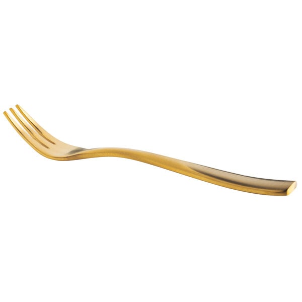 Bon Chef S3008GM Manhattan 5 3/8" Matte Gold Cocktail Fork – item 201S3008GM