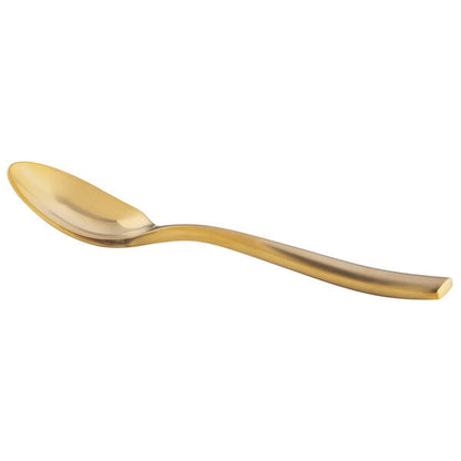 Bon Chef S3016GM Manhattan 4 7/8" Matte Gold Demitasse Spoon – item 201S3016GM