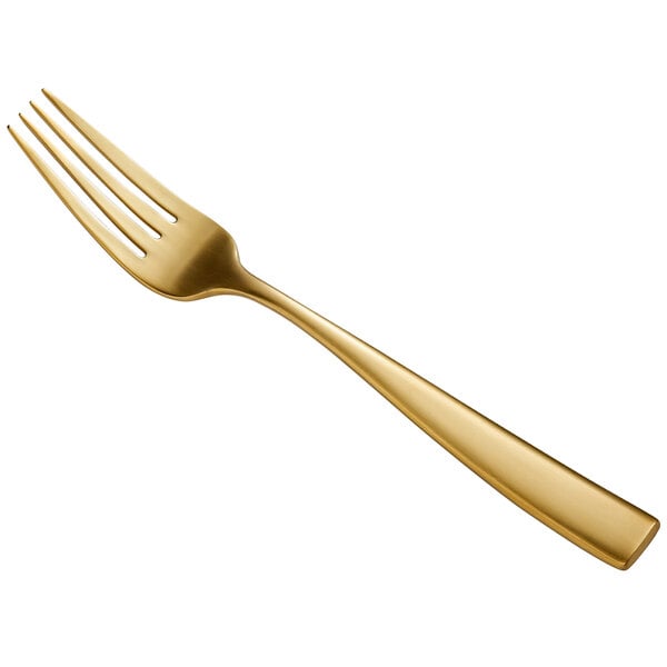 Bon Chef S3017GM Manhattan 8 3/8" Matte Gold Dinner Fork – item 201S3017GM image 2