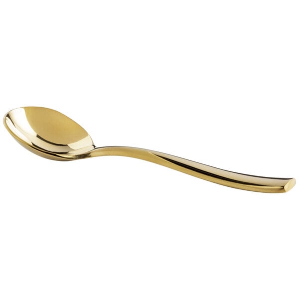 Bon Chef S3001G Manhattan 6 3/8" X-Heavy Gold Bouillon Spoon – item 201S3001G