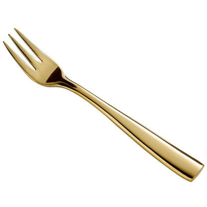 Bon Chef S3008G Manhattan 5 3/8" Gold Oyster Cocktail Fork – item 201S3008G image 2