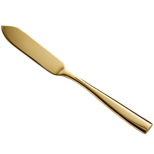 Bon Chef S3010G Manhattan 6 1/4" X-Heavy Gold Butter Knife – item 201S3010G image 2