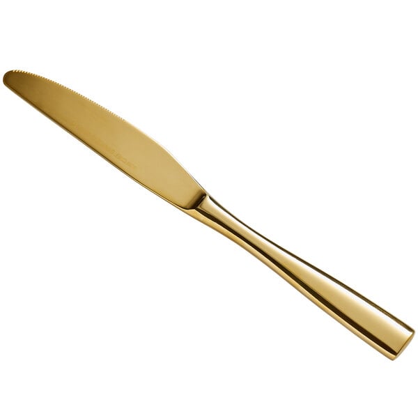 Bon Chef S3011G Manhattan 9" X-Heavy Gold Dinner Knife – item 201S3011G image 2