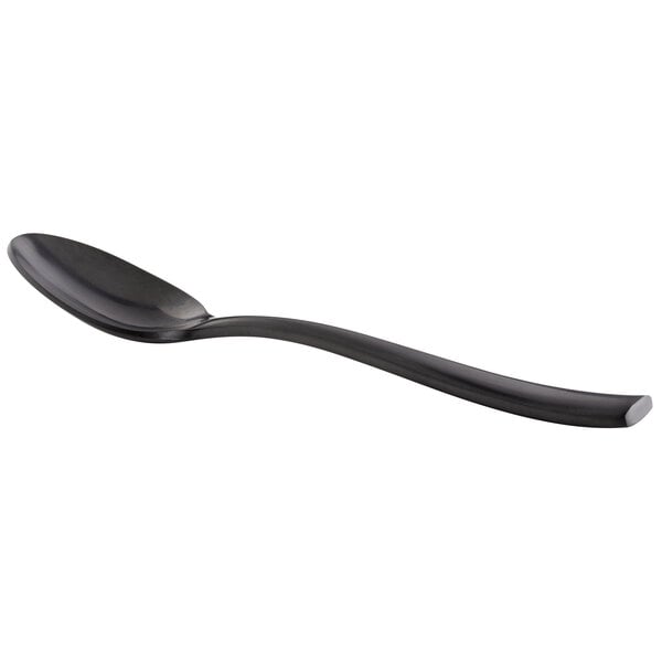Bon Chef S3003BM Manhattan 7 3/4" Matte Black Dessert Spoon – item 201S3003BM