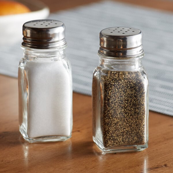 Anchor Hocking 90079 2 oz. Square Base Salt & Pepper Shaker – item 55090079 image 2