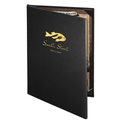 Chadwick Collection 5 1/2" x 11" Customizable Menu Cover – item 659CD920B